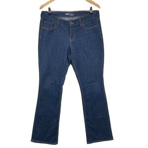 Old Navy The Flirt Bootcut Jeans Womens 10 Long Blue Dark Wash‎ Cotton Blend